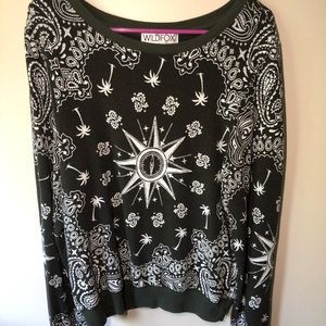 Wildfox Beach Baggy Grey Compass Jumper size S